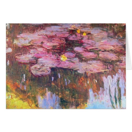 Water Lilies 3 Cards (Front Horizontal)