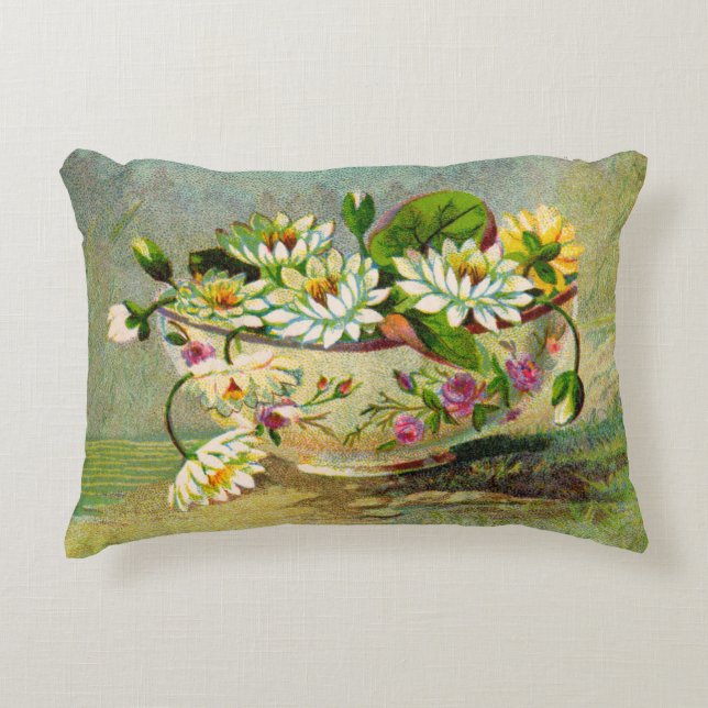 Water Lilies Accent Pillow (Front)