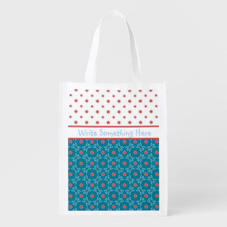 Water Lilies and Dragonflies, Custom Shopping Bag