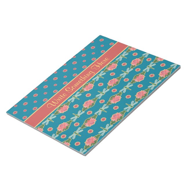 Water Lilies and Dragonflies Notepad or Jotter (Angled)