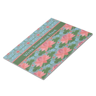 Water Lilies and Dragonflies Notepad or Jotter