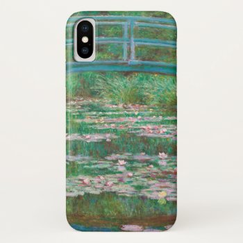Water Lilies And Japanese Bridge  Claude Monet Iphone X Case by monetart at Zazzle