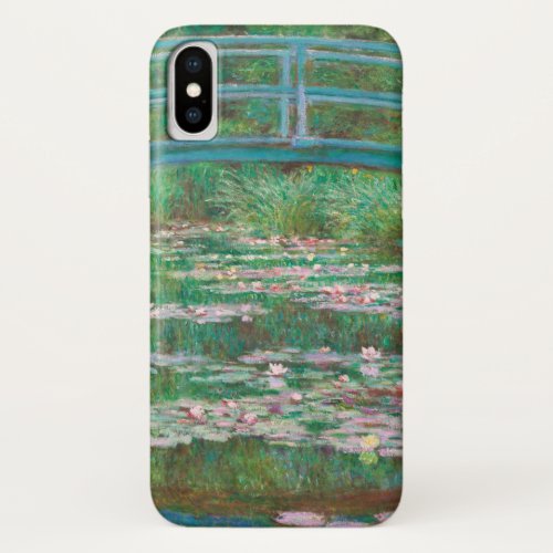 Water Lilies and Japanese Bridge Claude Monet iPhone X Case