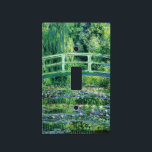Water Lilies and Japanese Bridge, Claude Monet Light Switch Cover<br><div class="desc">"Water Lilies and Japanese Bridge" is an oil painting by French Impressionism painter, Claude Monet. Claude Monet was one of the founders of French impressionism painting. This Japanese footbridge was built over his lily pond by 1895. By 1899 he had made the first series of paintings that focused on the...</div>