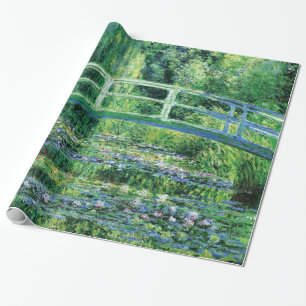 Water Lilies and Japanese Bridge, Claude Monet Wrapping Paper