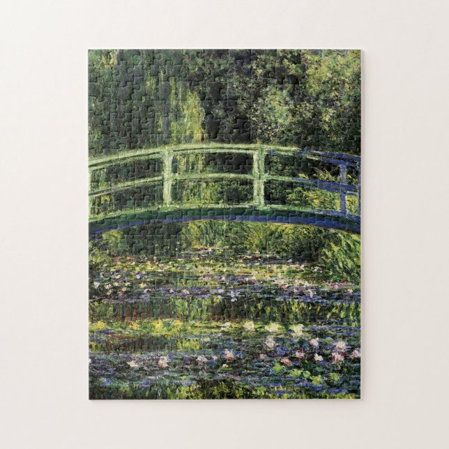 Water Lilies and Japanese Bridge Jigsaw Puzzle (Vertical)