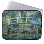 Water Lilies and Japanese Bridge, Laptop Sleeve