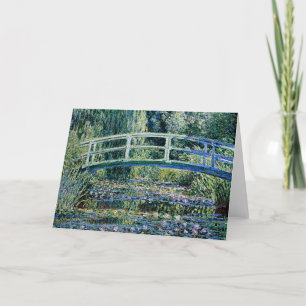 "Water Lilies and Japanese Bridge" Letterpress Thank You Card