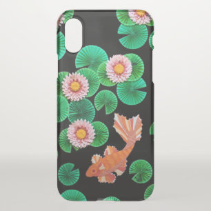 Water Lilies and Koi Fish iPhone Case