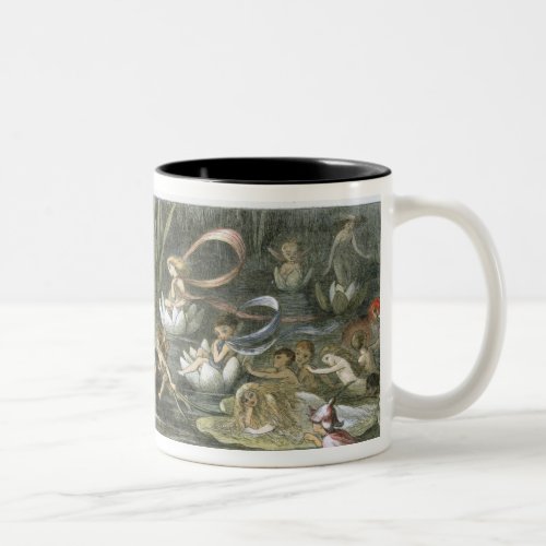 Water_Lilies and Water Fairies illustration from Two_Tone Coffee Mug