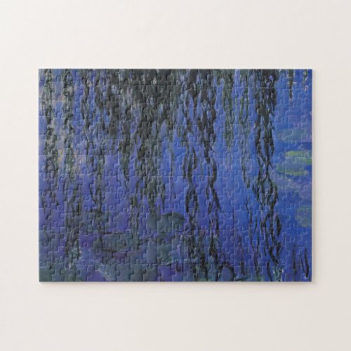 Water Lilies and Weeping Willow Branches _  Monet Jigsaw Puzzle