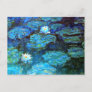 Water Lilies (blue) by Claude Monet Postcard