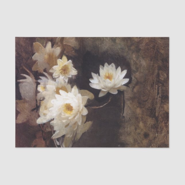 Water Lilies by Abbott Handerson Thayer Tissue Paper (Front)