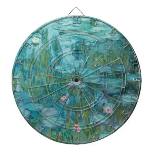 Water Lilies (by Claude Monet, 1915) Dart Board