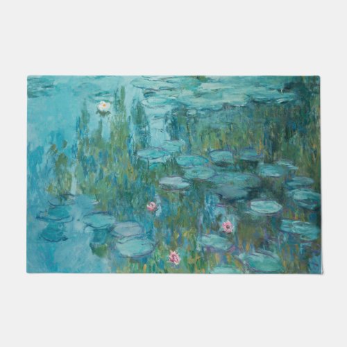 Water Lilies by Claude Monet 1915 Doormat