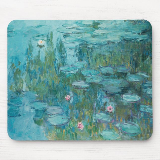 Water Lilies (by Claude Monet, 1915) Mouse Pad (Front)