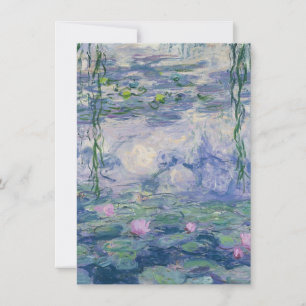 Water Lilies by Claude Monet, 1916 - 1919 Note Card