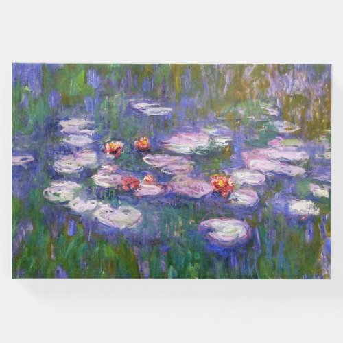 Water Lilies By Claude Monet 1916 Guest Book