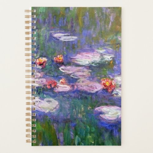Water Lilies By Claude Monet 1916 Planner
