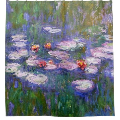 Water Lilies By Claude Monet 1916 Shower Curtain