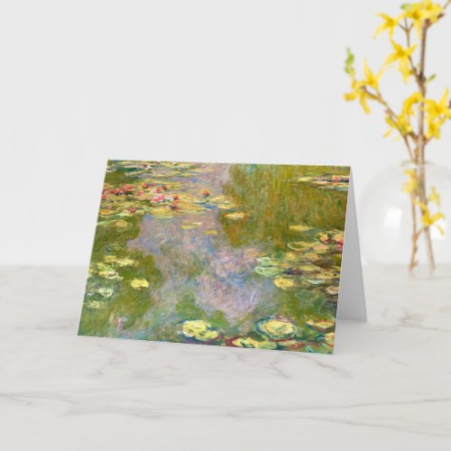 Water Lilies by Claude Monet 1919 Card