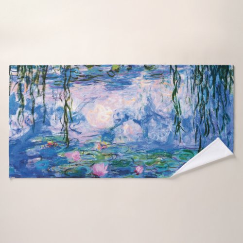 Water Lilies by Claude Monet Bath Towel