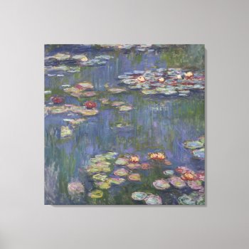 Water Lilies By Claude Monet Canvas Print by masterpiece_museum at Zazzle