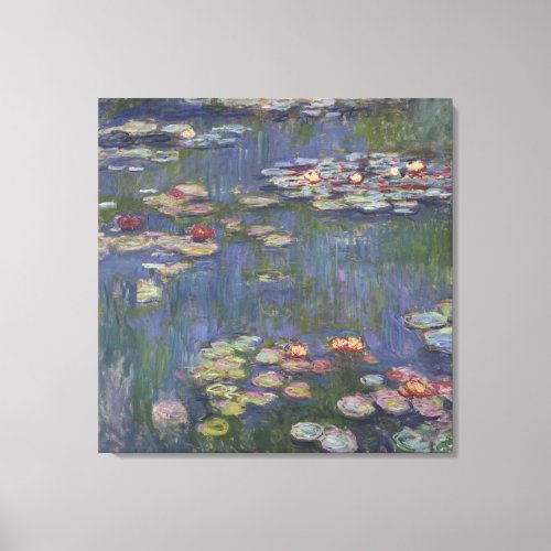 Water Lilies by Claude Monet Canvas Print