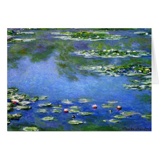 Water Lilies by Claude Monet Cards (Front Horizontal)