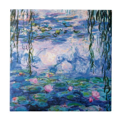 Water Lilies by Claude Monet Ceramic Tile