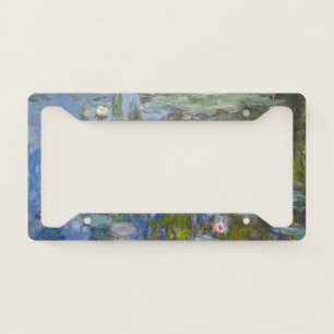Water Lilies by Claude Monet Classic Impressionist License Plate Frame