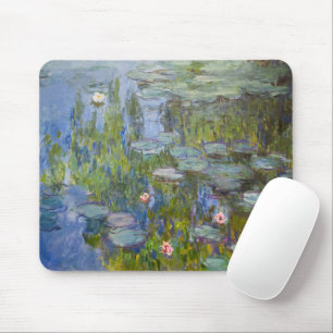 Water Lilies by Claude Monet Classic Impressionist Mouse Pad