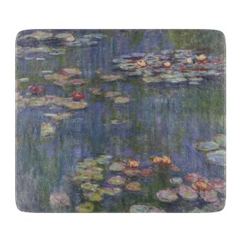 Water Lilies By Claude Monet Cutting Board by masterpiece_museum at Zazzle