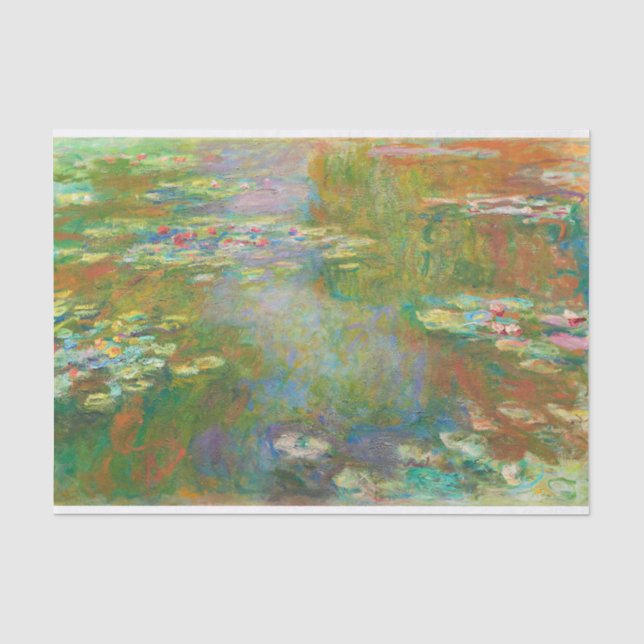 Water Lilies by Claude Monet Decoupage Tissue Paper (Front)