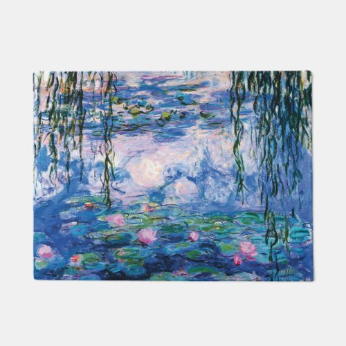 Water Lilies by Claude Monet Doormat