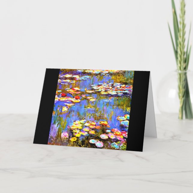 Water Lilies by Claude Monet, Fine Art, Card (Front)