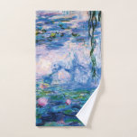 Water Lilies by Claude Monet Hand Towel<br><div class="desc">Please visit my store for more interesting design and more color choice. => zazzle.com/iwheels*</div>