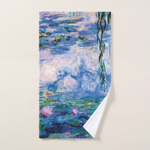 Water Lilies by Claude Monet Hand Towel