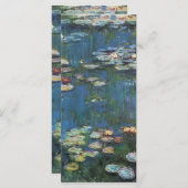 Water lilies by Claude Monet,impressionist painter (Front/Back)