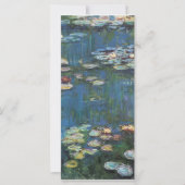 Water lilies by Claude Monet,impressionist painter (Front)
