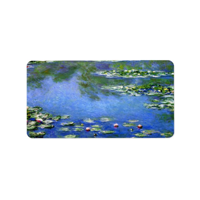 Water Lilies by Claude Monet Label (Front)