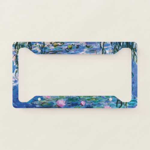 Water Lilies by Claude Monet  License Plate Frame