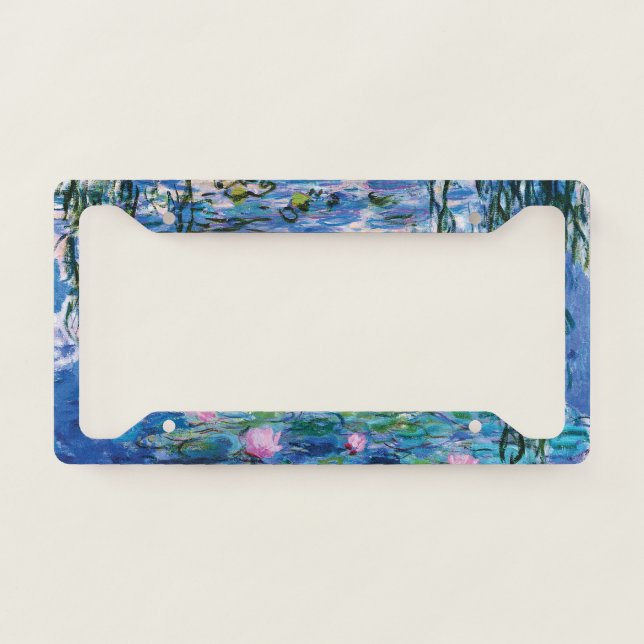 Water Lilies by Claude Monet  License Plate Frame (Front)