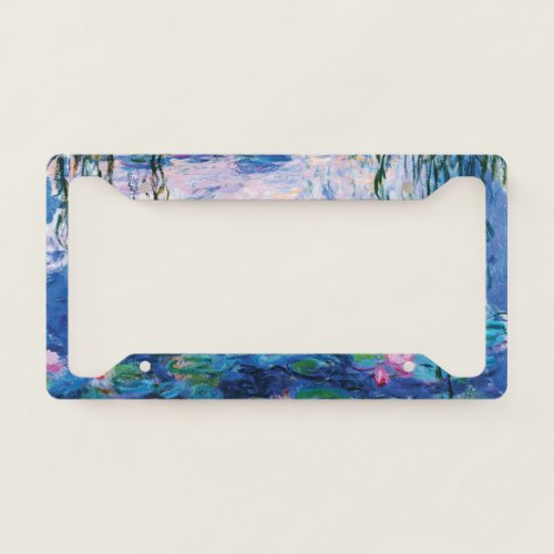 Water Lilies by Claude Monet  License Plate Frame