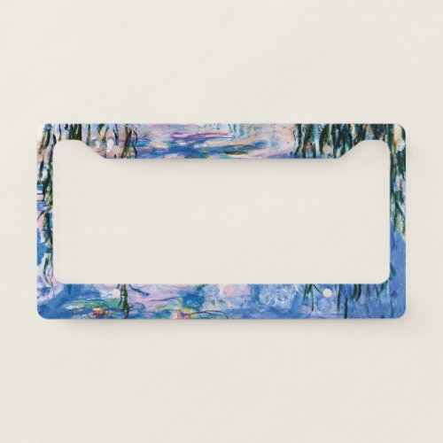 Water Lilies by Claude Monet   License Plate Frame