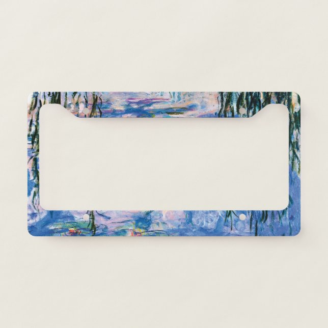 Water Lilies by Claude Monet   License Plate Frame (Front)