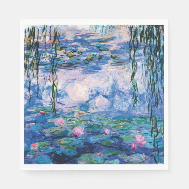 Water Lilies by Claude Monet Napkins (Front)
