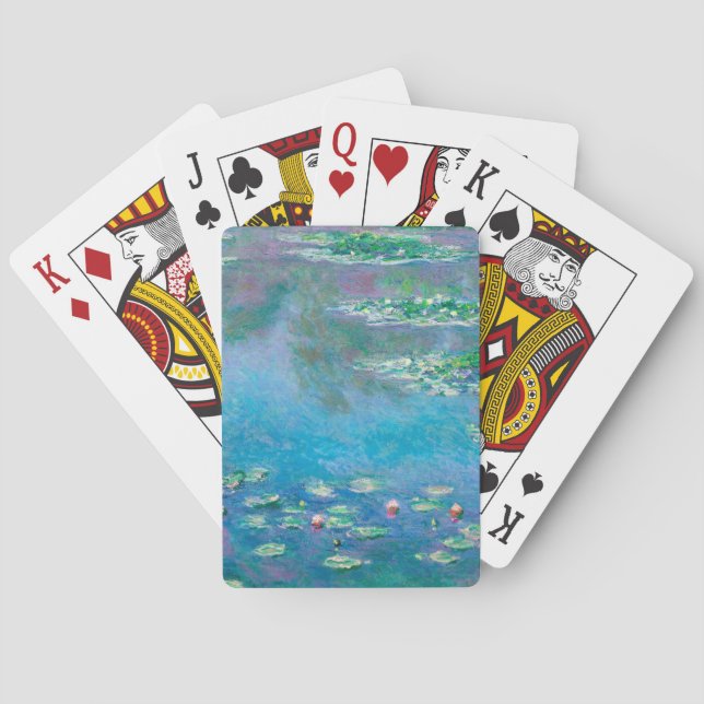 Water Lilies by Claude Monet Poker Cards (Back)