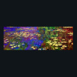 Water Lilies by Claude Monet Poster<br><div class="desc">Water Lilies by Claude Monet
 This is a digitally painted quality reproduction of Claude Monet's painting of Water Lilies. 
Please note: For best results,  we suggest the semi-gloss poster paper,  archival mat or premium canvas.It is,  however,  a completely personal decision.</div>