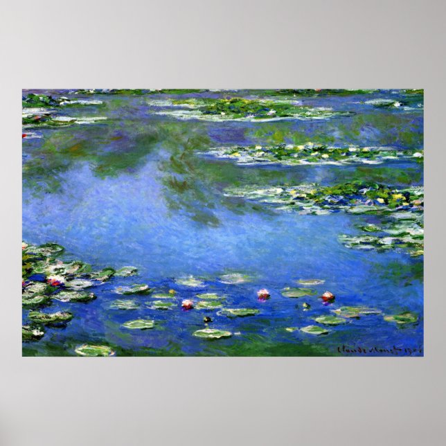 Water Lilies by Claude Monet Poster (Front)